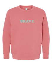 Load image into Gallery viewer, Brave kids affirmation sweatshirt COLORFUL