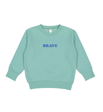 Load image into Gallery viewer, Brave kids affirmation sweatshirt mint