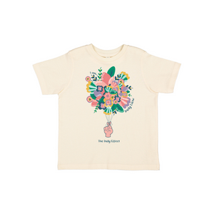 Indy Effect Flower - TODDLER Natural Color Shirt